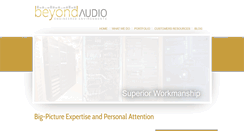 Desktop Screenshot of beyondaudio.com